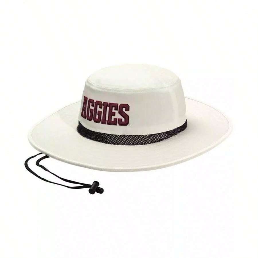 Adidas Men's And Women's Cream Texas A&M Aggies Wide Brim Boonie Bucket Hat | | Women Baseball Cap - Kem - Xem 1