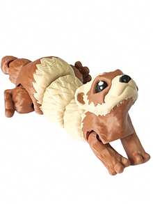 1/2 piezas Figura de modelo de animal articulado de hurón impreso en 3D de 11,2 cm/4,4 pulgadas, decoración colgante, llavero, decoración interior de automóvil, Halloween, relleno de calcetines navideños, decoraciones navideñas, juguete antiestrés, juguetes para niñas, regalos para hombres, regalos para fiestas de cumpleaños, juegos de Navidad divertidos