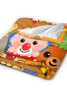 Plim Plim Anime Flannel Blanket For Girls Boys Anime Gifts Throw Blanket Cozy Plush Flannel Fleece Print Blankets Double-Layer Blanket Lightweight Fuzzy For Bed Decor - màu đen - Xem 5