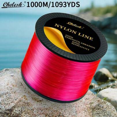  Chelesh 1093码，6磅-38磅可选，多种颜色可选，高强度尼龙钓鱼线，耐用耐磨，质地柔软，易于操控，适用于珠宝制作、串珠、DIY装饰等。