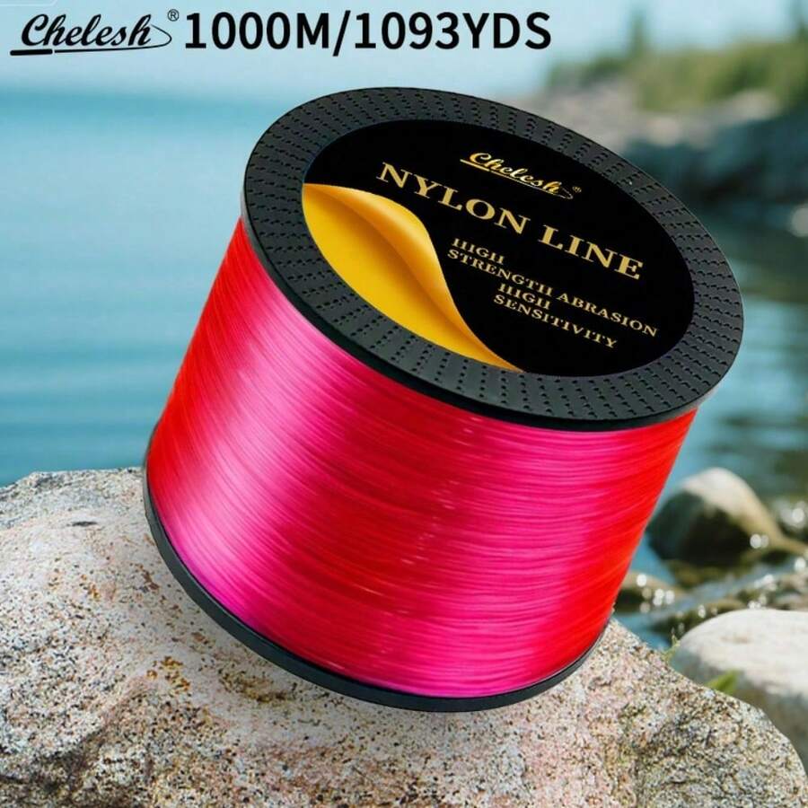 Chelesh 1093yds, 6lb-38lb Available, Multi-Color Options, High Strength Nylon Fishing Line, Durable And Abrasion Resistant, Soft Texture, Easy To Control, Suitable For Jewelry Making, Beading, DIY Decoration - Multicolor - View 1