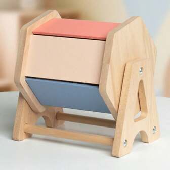 儿童早教桌面纺织翻鼓，精细动作技能、颜色和声音识别感官训练游戏玩具，适合作为男孩女孩的生日/早教礼物