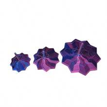 1PC Handmade 3D Printed Star-Shaped Stress-Relieving Toy, Optical Illusion Folding, Polygonal 3D Spiral Turnip Tower, Suitable For Home And Office Decoration, Desktop Relaxation Toy, Available In Multiple Colors, Stress-Relieving And Educational Toy, 3D Printed, Stress Relief. - Multicolor - View 7