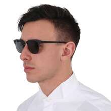 Ray-Ban Clubmaster Metal Blue Classic Unisex Sunglasses RB3716 186/R5 51 |  | Men Sunglasses - màu đen - Xem 2