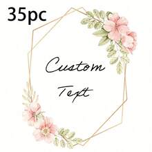 35 Stück personalisierte Hochzeit Dankeschön Aufkleber - 17 Stile, Gastgeschenk Aufkleber, Party Gastgeschenk Etiketten, Süßigkeitenverpackung Aufkleber, Hochzeit Umschlag Siegel - Einfach zu verwenden, wasserfest, personalisierter Schmuck, personalisierte Geschenke, personalisierte Hochzeit, angepasste Aufkleber, Heim Erfrischung, Weihnachtsdekoration, für Einweihungsparty