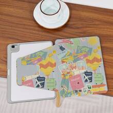 360° Rotatable IPad Case With Y-Shaped Foldable Stand, High-Definition UV Printing, Suitable For IPad 11 2025, IPad Air 11/13 2025 M3, IPad Air (M2) 11/13 Inch, IPad Air 4/5/6 10.9inch, IPad Pro 11 Inch, IPad Pro 12.9 Inch, IPad 10.2 Inch, IPad 9th/10th Generation And Various Models, Elegant Design, Great For Office, Home, Travel, Ideal Birthday Or Christmas Gift For Kids - Grey - View 5