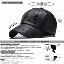 1pc Men Business Casual Letter Pattern Baseball Cap For Daily Life Street