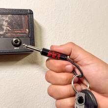 Jack Rack Wall Mounting Key Hanger. Includes 4 Guitar Plug Keychains And Wall Mounting Hardware. Slayer - Black - View 2