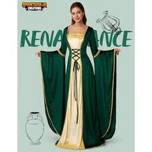 Spooktacular Creations Renaissance Costume Women Velvet Medieval Dress For Women Irish Renaissance Dress For Halloween - 大的 - 查看 2