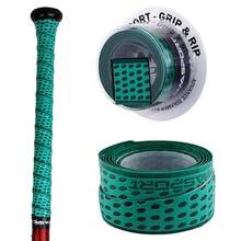 Cinta de agarre para bate de béisbol y sóftbol – Cinta antideslizante de agarre para bate de béisbol de 1,1 mm para rendimiento profesional – Reemplazo ideal - Verde oscuro - Ver 3