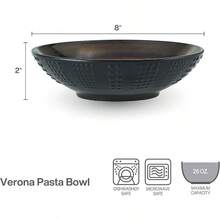 Mikasa Gourmet Basics By Verona Cream Set Of 4 Pasta Bowls 8 Inch - Multicolor - View 4