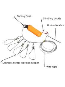 这款不锈钢鱼钩是钓鱼爱好者的实用工具。它采用加厚不锈钢制成，防锈耐用。配备醒目的浮标和加厚的接地塞。 - 彩色 - 查看 7