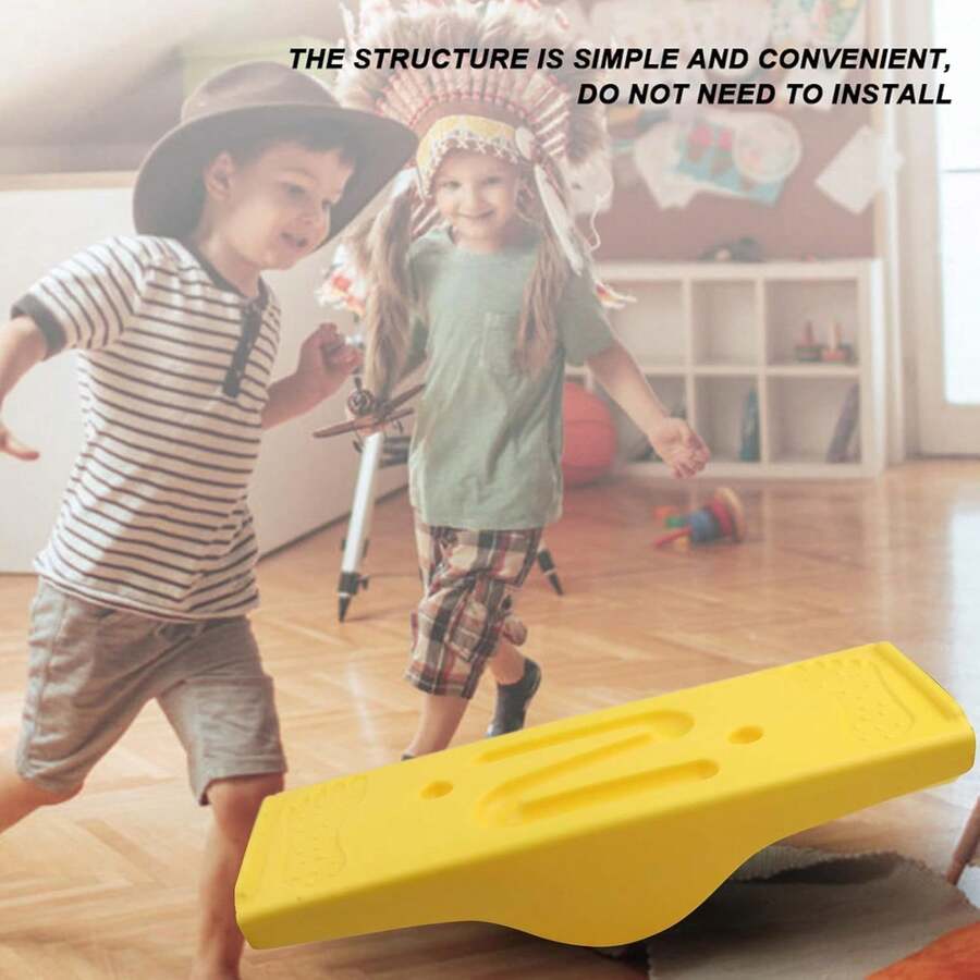Juguete de integración sensorial, Tablero de Equilibrio para niños Colorido inofensivo para 3 años Arriba(Amarillo),26995393 - Multicolor - Ver 1