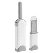 1个可重复使用的双面宠物毛发清除刷，手动静电粘毛刷，适用于猫毛、衣物、沙发、家具、床上用品、地毯清洁，耐用聚丙烯材质，无需电源 - 彩色 - 查看 6