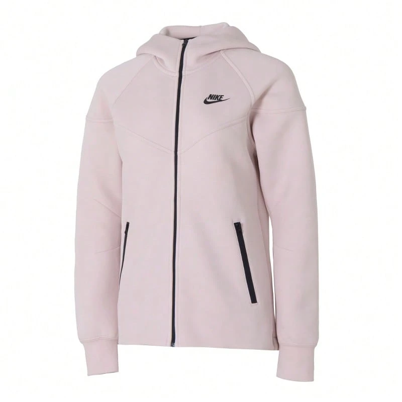 Nike Women's NSW TCH FLC WR FZ HDY Hooded Sports Jacket FB8339-667 - Color - View 1