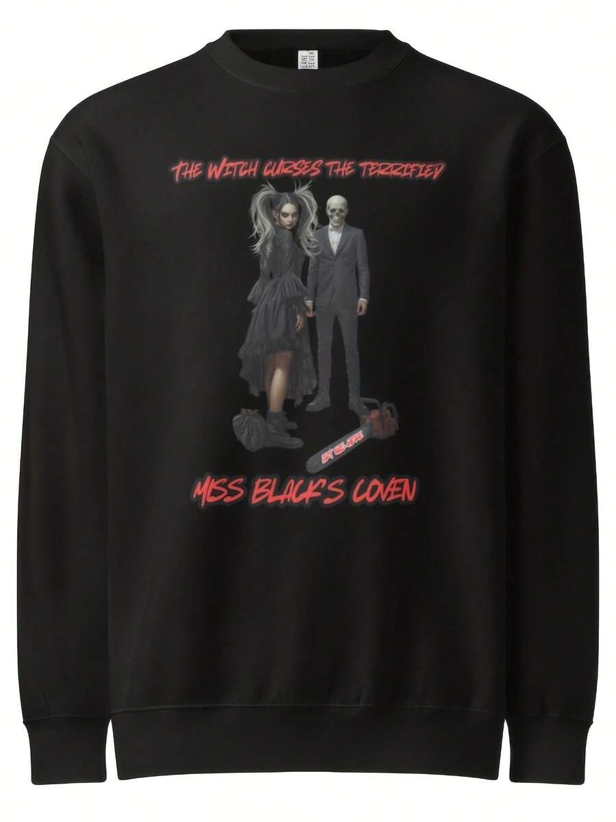 Witch Crew Neck Sweatshirt Skeleton Crew Neck Pullover Terrifier Sweatshirt The Witch Curses The Terrified Uni Pm Sweatshirt - 款式13 - 查看 1
