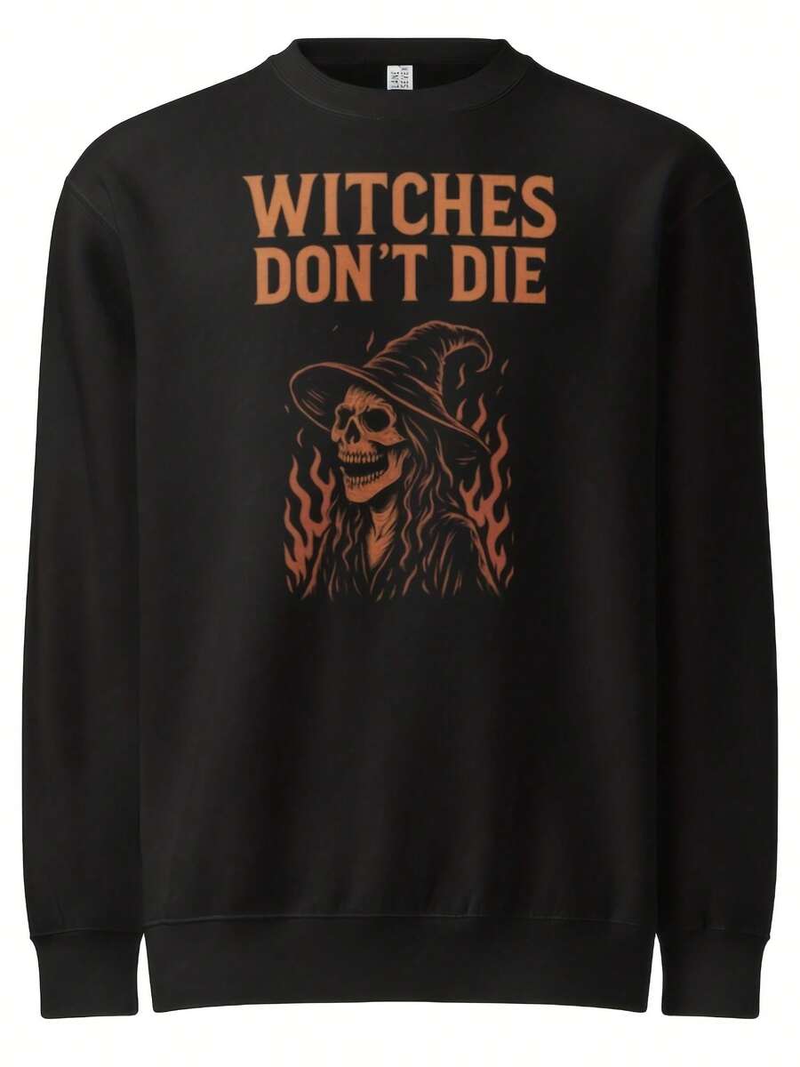 Witches Don't Die Crewneck Sweatshirt - Horror Halloween Pullover - 款式19 - 查看 1