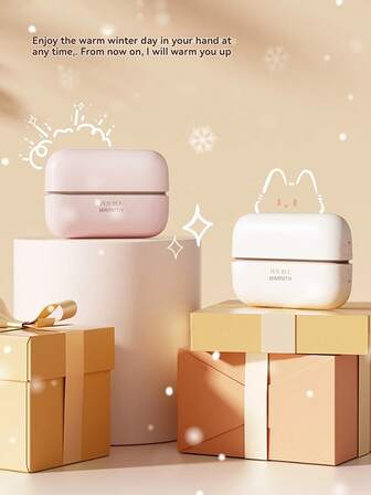 圣诞必备礼物：磁吸式可拆卸暖手宝 - 设计巧妙，便携易用，持久保暖，可爱吸睛，支持 USB Type-C 充电，功能多样，寒冷天气取暖的理想之选 | 完美礼物之选，旅行必备圣诞礼物，暖手宝，男士礼物，圣诞袜填充物，可充电暖手宝