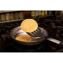 Daily Kitchen - Espátulas de Cocina de Silicona Resistente Calor y Acero Inoxidable - Pinzas y Volteadores con Agarre de Goma - Pinzas de Silicona Flexibles para Cocinar y Utensilios de Cocina(Turners and Tongs 4-Set) - Tipo 1 - Ver 3