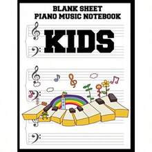 Blank Sheet Piano Music Notebook : 100 Pages of Wide Staff Paper 8.5x11 Perfect for Learning - como en la foto - Ver 5