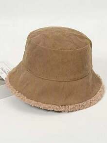 新款时尚百搭优质渔夫帽，女款秋冬春款，双面绒毛，时尚小巧修脸设计，保暖 - 彩色 - 查看 8