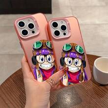 Estilo de anime súper lindo Dr.Funda para teléfono IQ compatible con los modelos  17, 16E, 16, 15, 14, 13, 12, 11, Mini, Pro, Max, Air, X, XR, XSMAX, 8 y 7 Plus, diseño de superficie mate, protección a prueba de golpes. - Colores mezclados - Ver 2