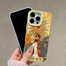 Funda para teléfono con estampado artístico del León Solar, compatible con teléfonos ,  17,  16 Pro Max,  15 Pro Max,  13 y  12. Fabricada en TPU, ofrece protección contra golpes y caídas. Una opción cautivadora para amantes de la astrología, artistas, familiares, amigos y quienes buscan un regalo único. Perfecta para celebraciones, cumpleaños e inspiración diaria. - Amarillo - Ver 4
