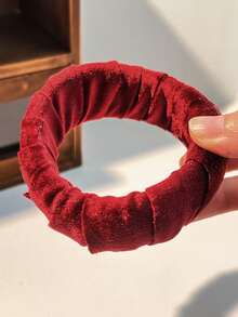 سوار مخملي لفصل الخريف/الشتاء، مصنوع من مواد قماشية ومطاطية، متعدد الأنماط والألوان، مناسب للنساء للارتداء اليومي والتنسيق، هدية رائعة