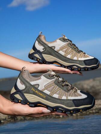 Women's Low-Top Hiking Shoes, Comfortable Non-Slip Durable Shock-Absorbing Sports Shoes, Unisex Trekking Shoes, Lightweight Casual Outdoor Hiking Shoes, Breathable Mesh Soft-Sole Women's Outdoor Hiking Shoes