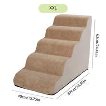 Pet Stairs, Dog Climbing Ladder Steps, Non-Slip Climbing Ladder Suitable For Small, Medium And Large Dogs To Use On Bed, Cat Bedside Climbing Ladder
