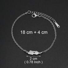 1 قطعة 18 سم قناع ضفدع بشكل قلب علم بورتوريكو، أساور للنساء والفتيات بألوان علم بورتوريكو الأحمر والأسود، مجوهرات من الفولاذ المقاوم للصدأ - متعدد الألوان - مشاهدة 12