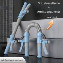 1 件装二合一便携式手臂力量和握力训练器，儿童握力健身器材，手臂锻炼器，家用室内多功能手臂训练工具，适合儿童和成人，增肌塑形设备 - 彩色 - 查看 6