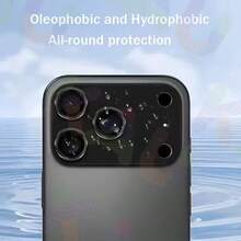 适用于 Apple 17 Pro Max/17 Pro 的金属摄像头镜头保护盖，采用钢化玻璃材质，超清晰，防碎裂，防指纹，有效提升 Apple 17 Pro Max/17 Pro 摄像头的耐用性。