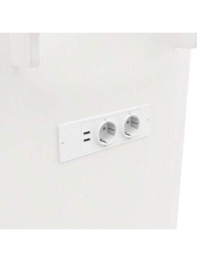 Kitchen Isl Serving Cart Countertop, Cabinet, Trolley, Food Four Doors Two Drawers, Wood Finish view 11