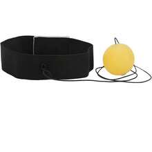 ANGGREK Pelota de Boxeo para Reflejos Con Diadema - Entrenamiento de Velocidad de Perforación y Coordinación Mano-ojo (11*7*5-Amarillo) - Amarillo - Ver 2