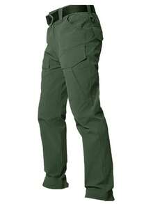 Men's Spring Autumn City Cargo Elastic Pants Trekking Hiking Camping Climbing Running Sports Cycling Work Outdoor Trousers - IX8-Khaki - Xem 5