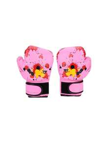 Guantes de Boxeo para niños, Dibujos Animados para niños Guantes de Entrenamiento MMA Guantes de Entrenamiento de Boxeo de Cuero de PU para niños de 2 a 11 años,26994272 - Multicolor - Ver 1