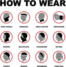 8PCS Scarves Bandanas Face Tube Black Headband, Motorcycle Multi Function Headwear Hat Scarf Neck Warmer Balaclava - Đầu lâu tím - Xem 4