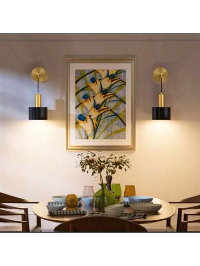 Moderne Adjustable LED Wand Lamp, RGB Bulb, Dual Purpose Rechargeable, Easy Installation, Living Room, Bedroom, Porch, Hallway, Kitchen, Gallery view 9