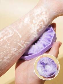 1 多边形硅胶沐浴刷，便携式壁挂式沐浴刷，沐浴刷，浴巾，背部按摩泥，浴室小工具，沐浴刷，浴巾，沐浴工具，沐浴用品，浴室配件，洗漱用品，洗漱用品，沐浴工具，沐浴产品，家用浴室产品，淋浴配件，适用于家庭、浴室、酒店和旅游。 - 彩色 - 查看 1