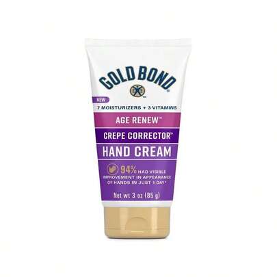 Gold Bond Age Renew Crepe Corrector Hand Cream, Replenishing &Amp; Smoothing Formula, 3 Oz