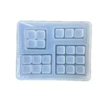 Chocolate Plaid Resin Casting Mold, Silicone Mold Accessories, Resin Liquid Mold, Resin Keychain Silicone Mold, Resin Mold - Silicone - View 5