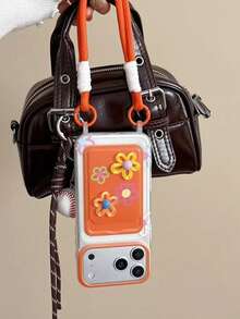 Ốp lưng điện thoại Ins Summer hình hoa cam 3D có giá đỡ thẻ tương thích với iPhone 16 Pro Max/15 Pro Max, New 11, 12, Creative 12, 11 chống rơi, Ốp lưng bảo vệ 14 Pro/13, Ốp lưng toàn diện cho nữ 17 Pro Max/17/Pro/17 Plus/17 - trái cam - Xem 2