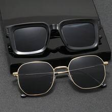 2pcs/Set Fashionable Eyeglasses, Multi-Color Stylish Eyewear For Men, Suitable For Daily Life, Commute, Party, Travel, All Seasons - Multicolor - View 5