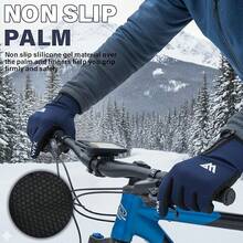 WESTWOOD FOX Guantes de invierno para pantalla táctil, antideslizantes, cálidos, resistentes al viento, térmicos, para hombres y mujeres, conducir - Azul - Ver 12