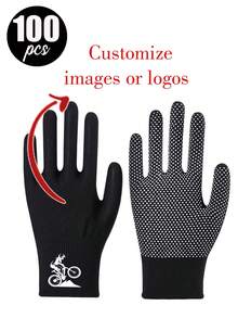 可定制Logo和设计，可选100双/50双/10双/2双/1双。采用耐用加厚尼龙材质，防滑耐磨。粘点式骑行手套，提供保护、耐磨、防撞、防老茧功能。适合日常工作、骑行、徒步等户外活动，男女通用。 - 彩色 - 查看 26