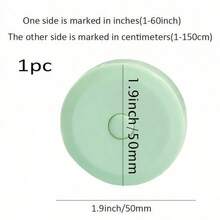 1pc Soft Tape Measure Retractable Measurement Body Fabric Sewing Tailor Cloth Knitting Craft Weight Loss Measurement Retractable Black Double Sided Tape Measure Body Measurement - Multicolor - View 7