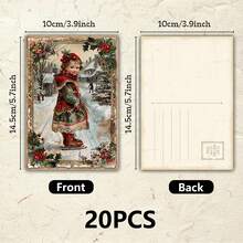 20 بطاقة بريدية عتيقة لعيد الميلاد - مجموعة بطاقات تهنئة عطلة ذات موضوع منظر طبيعي ثلجي شتوي، بطاقات بريدية ديكور عيد الميلاد الأوروبية الرجعية، بطاقات عيد الميلاد ورأس السنة، بطاقات رسائل هدايا العطلات، بطاقات بريدية بنمط معمارية وأشخاص عتيقة، بطاقات تهنئة عطلة مكتوبة باليد، مجموعة بطاقات بريدية بموضوع عيد الميلاد، بطاقات ديكور ثلجي شتوي، بطاقات بريدية قابلة للإرسال، مجموعة بطاقات تهنئة عطلة - أطقم - مشاهدة 5