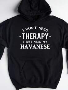 Havanese Hoodie, Havanese Sweatshirt, Havanese Gift, Havanese Pullover, Havanese Dog Owner Gift,Autumn/Winter Hoodie Autumn Set - 款式20 - 查看 1