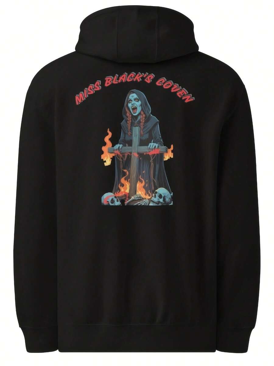 Witch Coven Graphic Hoodie Horror Halloween Pullover - 款式9 - 查看 1